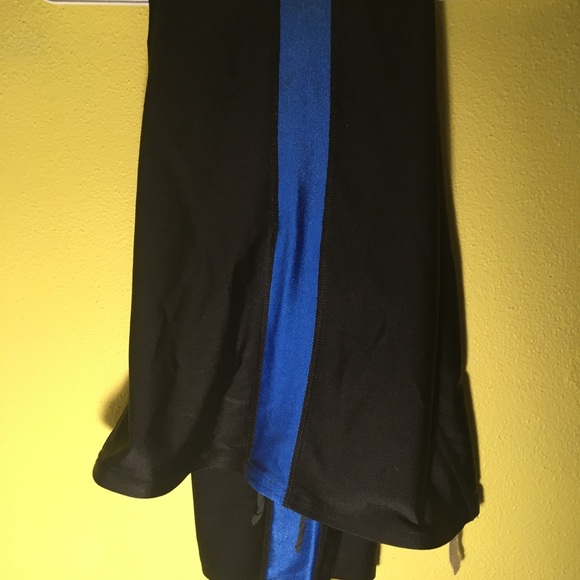 Vintage Body Co Tuxedo Shiny Tights Sz L (previously used as pro-wrestling gear) - Picture 2 of 8